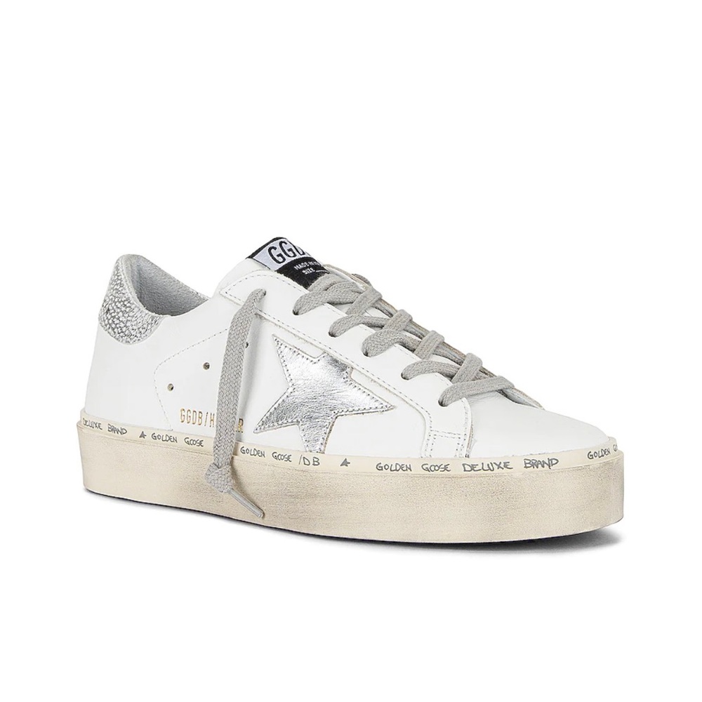 Golden Goose Hi Star silver star 37 7 excellent condition